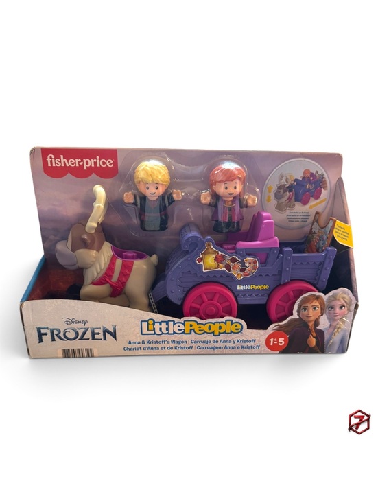 Fisher-Price Other - Fisher-Price Little People Disney Frozen Anna & Kristoff’s Wagon GWR87 New